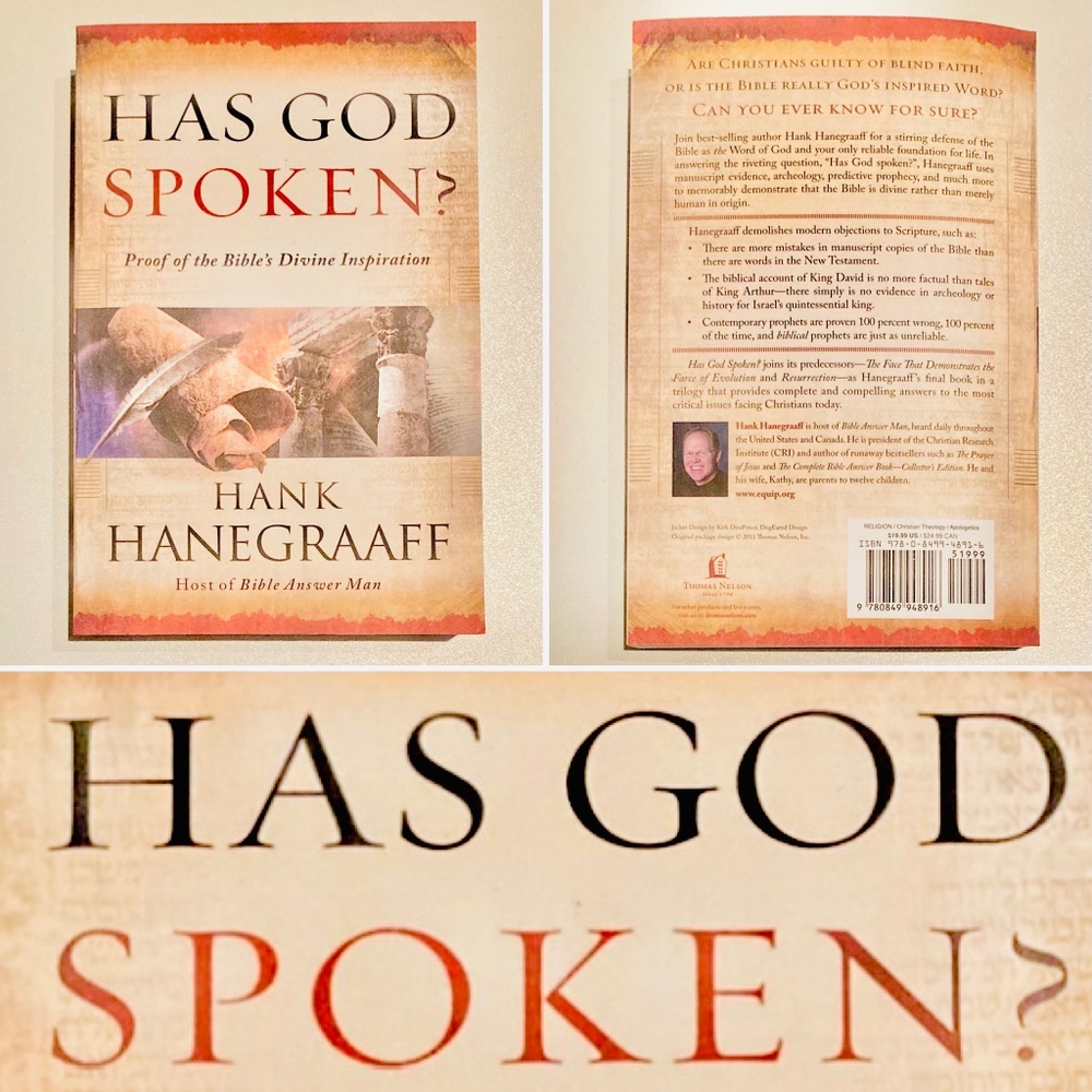 Religious Book: Has God Spoken by Hank Hanegraaf
